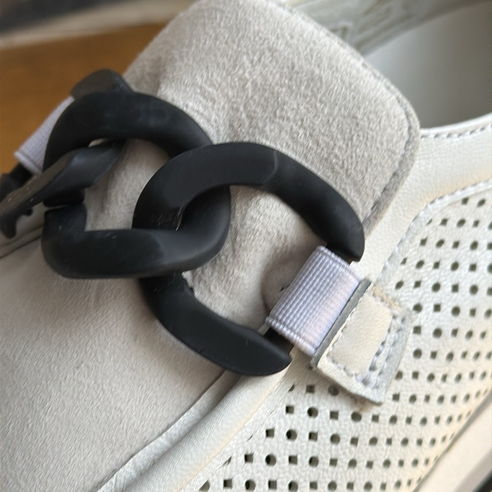 Softwaves Cassie Platform Loafers in White Ice - Picture 9 of 16